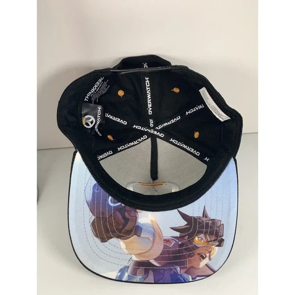 Overwatch ThinkGeek Embroidered Logo Snapback Hat Artwork Under Brim Very‎ Nice - Picture 9 of 11